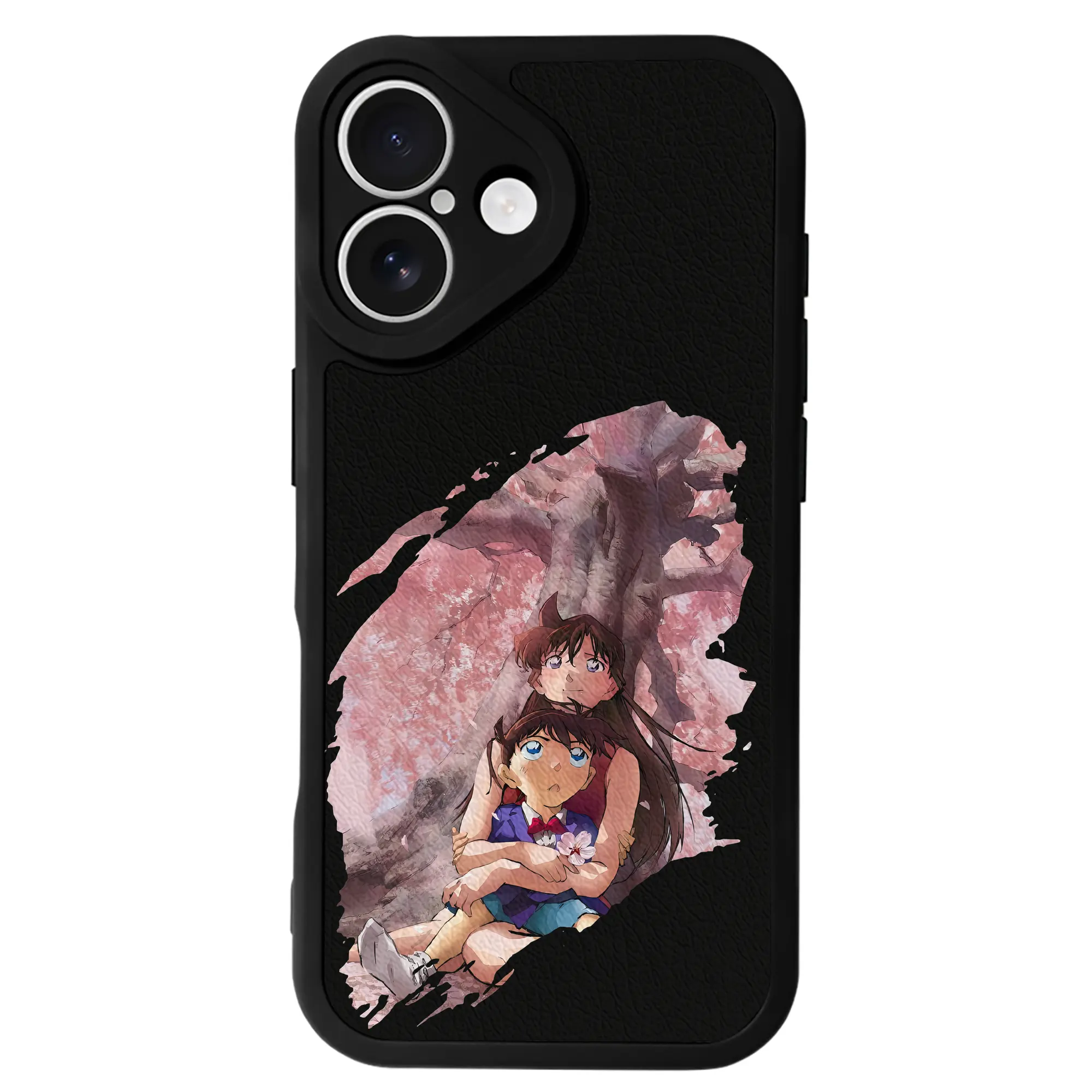 名探偵コナン グッズ 江戸川 コナン - IPhone 16シリーズ対応 ・ シリコンスマホケース ・ レザー調 ・ 高精度フィット ・ 耐衝撃 ・ ワイヤレス充電対応 ・ 精密カット